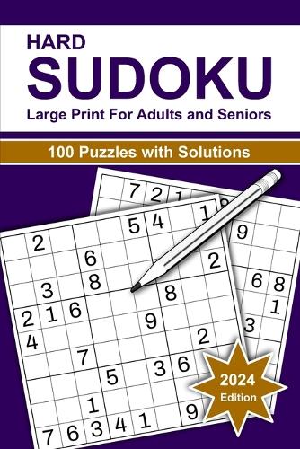 Hard Sudoku Large Print For Adults and Seniors
