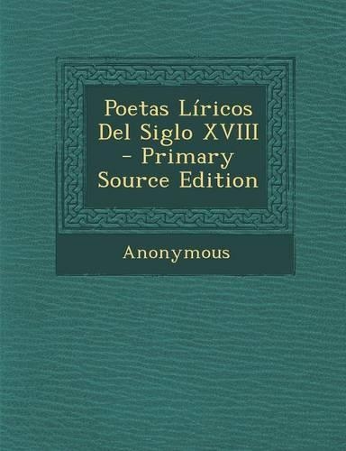 Poetas Liricos del Siglo XVIII
