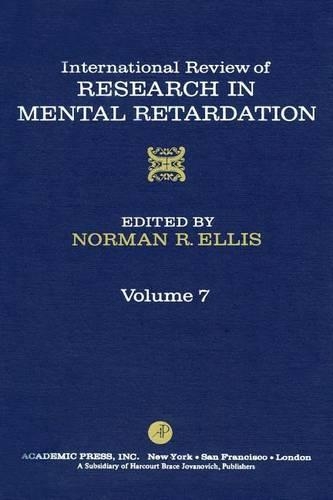 Int'l REV of Resrch in Mentl Retardtn V7