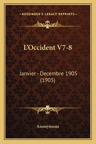 L'Occident V7-8