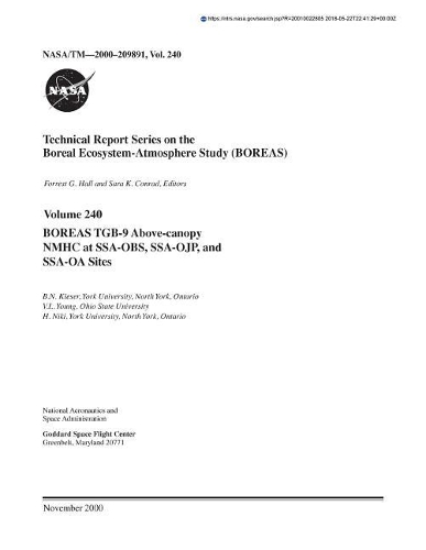 Boreas Tgb-9 Above-Canopy Nmhc at Ssa-Obs, Ssa-Ojp, and Ssa-OA Sites
