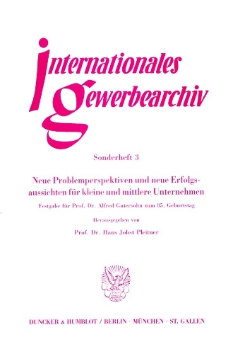 Neue Problemperspektiven Und Neue Erfolgsaussichten Fur Kleine Und Mittlere Unternehmen