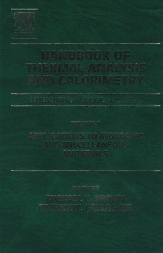 Handbook of Thermal Analysis and Calorimetry