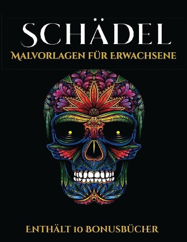 Malvorlagen für Erwachsene (Schädel)