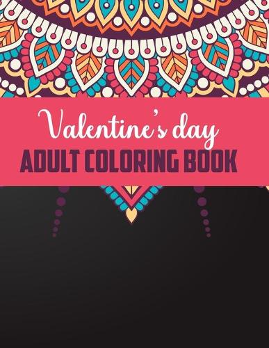 Valentine's day adult coloring book