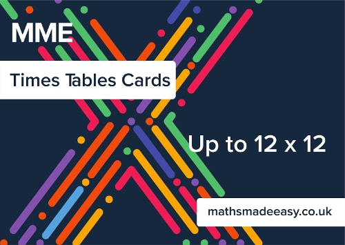 MME Times Tables Revision Cards