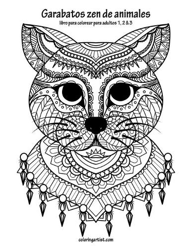 Garabatos zen de animales libro para colorear para adultos 1, 2 & 3