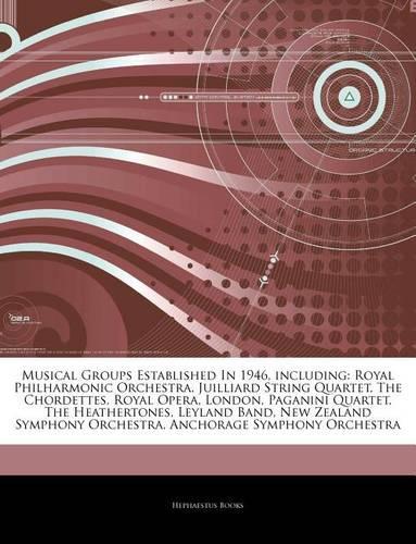 Articles on Musical Groups Established in 1946, Including