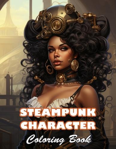 Steampunk Character Coloring Book