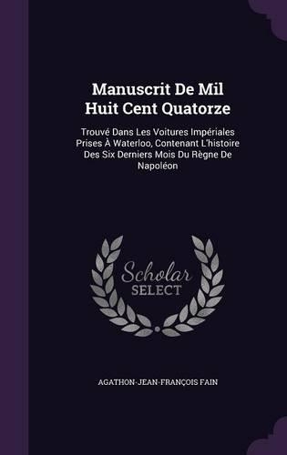 Manuscrit De Mil Huit Cent Quatorze