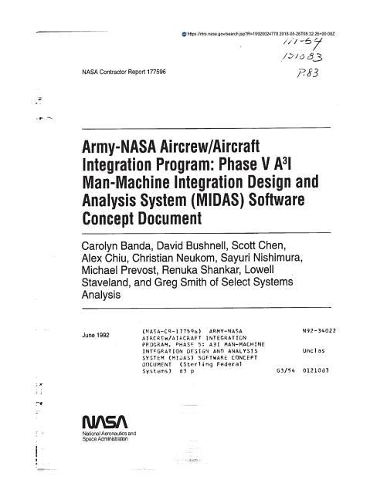Army-NASA Aircrew/Aircraft Integration Program. Phase 5
