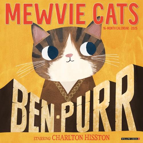 Mewvie Cats 2026 12 X 12 Wall Calendar
