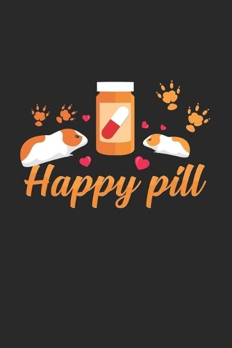 Happy pill: 6x9 Guinea Pig - grid - squared paper - notebook - notes