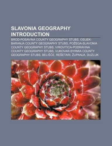 Slavonia Geography Introduction