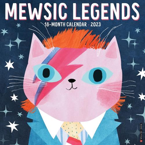 Mewsic Legends 2023 Wall Calendar