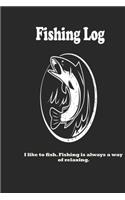 I like to fish. Fishing is always a way of relaxing.