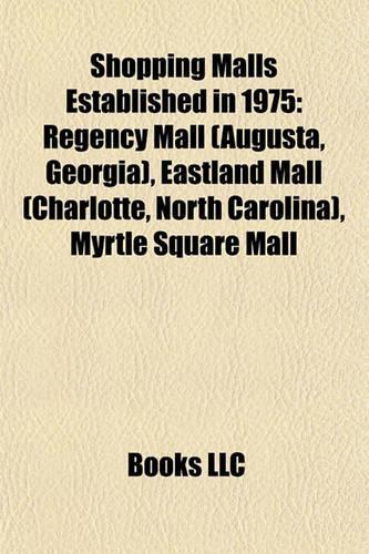 Shopping Malls Established in 1975