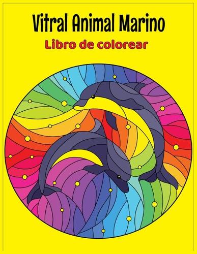 Vitral Animal marino Libro de colorear