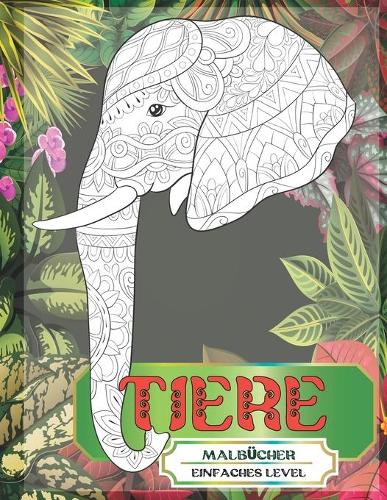Malbücher - Einfaches Level - Tiere