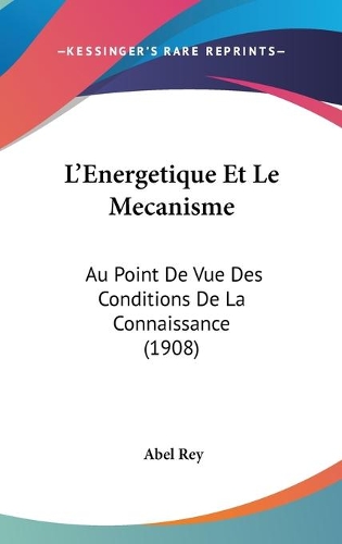 L'Energetique Et Le Mecanisme