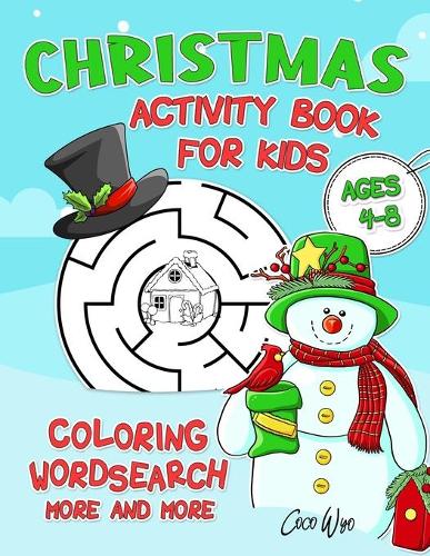 Christmas Activity Book For Kids Ages 4-8