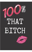 100% That Bitch - Lizzo Journal