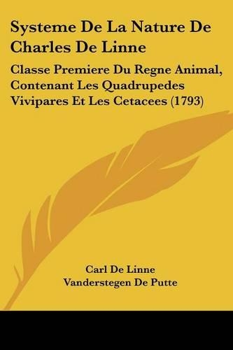 Systeme De La Nature De Charles De Linne