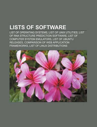 Lists of Software