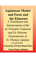 Aquinas on Matter and Form and the Elements