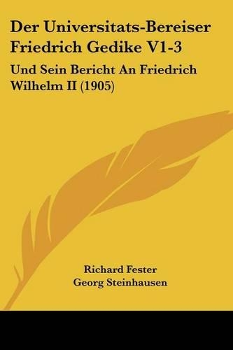 Der Universitats-Bereiser Friedrich Gedike V1-3