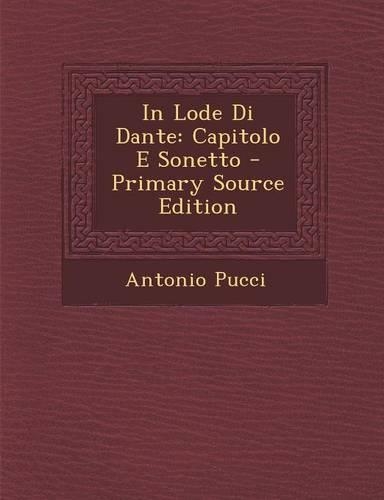 In Lode Di Dante