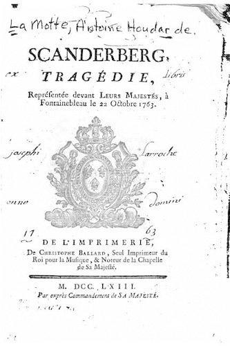 Scanderberg, tragédie