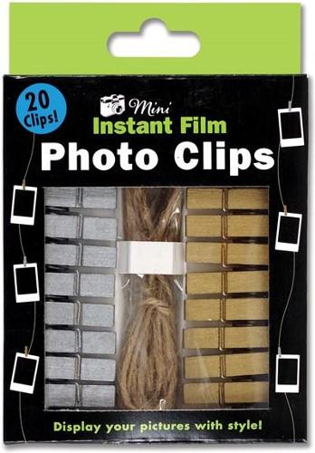 Instant Film Photo Clips Gold/Silv