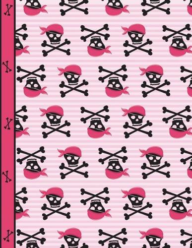Pirate Girl Skulls and Bones Notebook Wide Ruled Paper