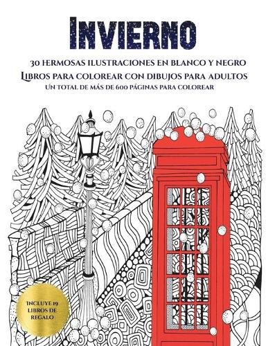 Libros para colorear con dibujos para adultos (Invierno)