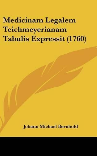 Medicinam Legalem Teichmeyerianam Tabulis Expressit (1760)