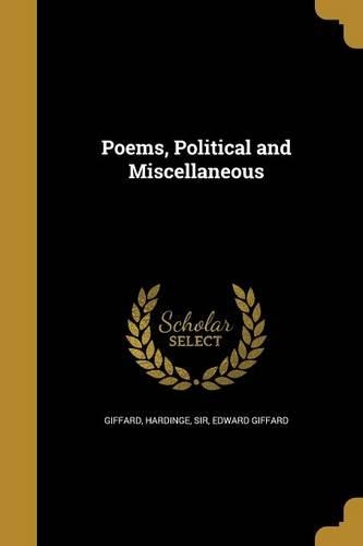 Poems, Political and Miscellaneous