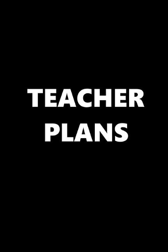 2020 Weekly Planner School Theme Teacher Plans Black White 134 Pages
