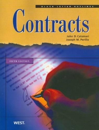 Black Letter Outline on Contracts