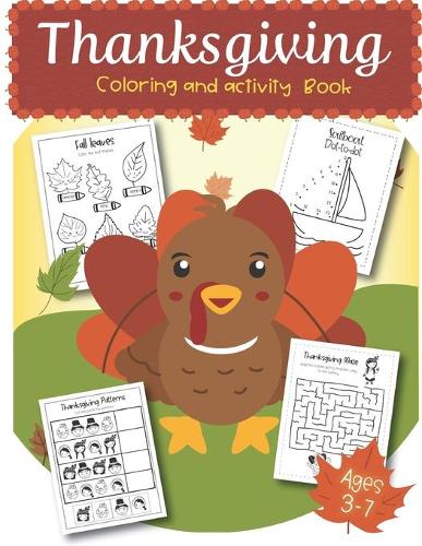 Thanksgiving Coloring and Activity Book ages 3-7