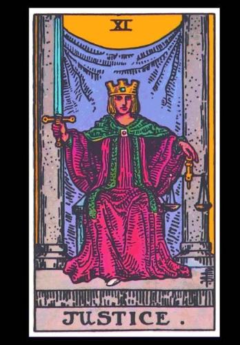 Justice Tarot Card Visionary Journal