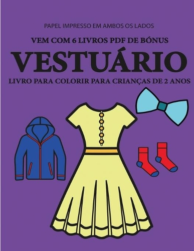 Livro para colorir para crianças de 2 anos (Vestuário)