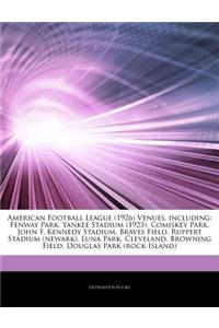 Articles on American Football League (1926) Venues, Including