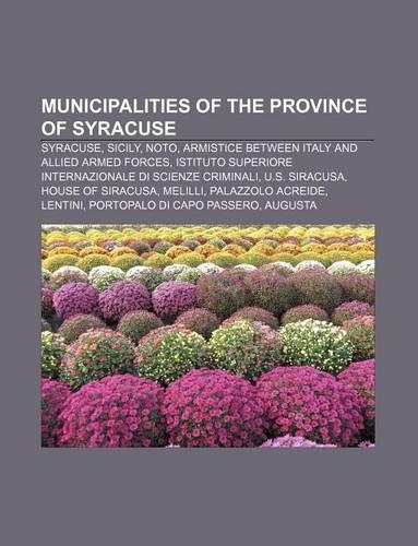 Municipalities of the Province of Syracuse