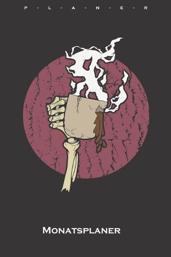 Kaffeetasse Skeletthand Monatsplaner