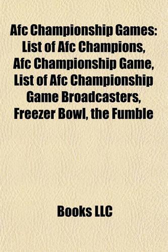 Afc Championship Games
