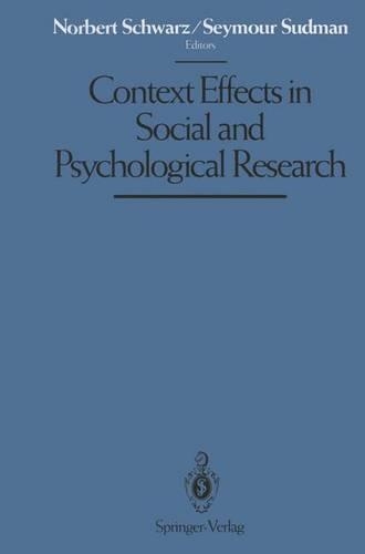 Context Effects in Social and Psychological Research