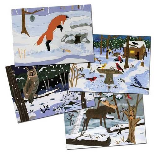 Winter Wildlife Note Cards