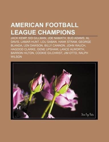 American Football League Champions
