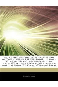 Articles on 1922 National Football League Season by Team, Including